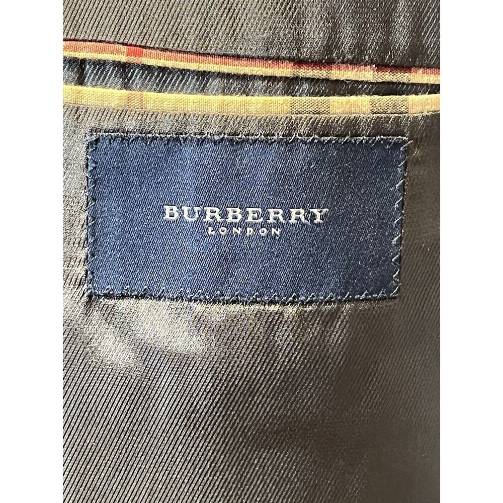 Burberry London 39S Charcoal Gray Super 100s Blazer Sport Coat Jacket - Picture 13 of 14